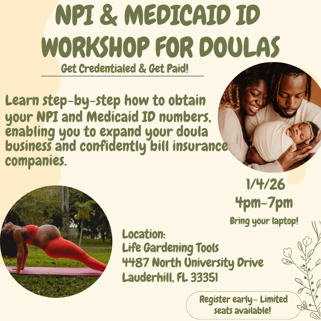 NPI and Medicaid ID Workshop for Doulas