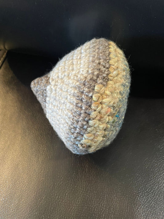 Handmade Crochet Breast Model – Neutral Cream & Grey (Lactation Education Tool)