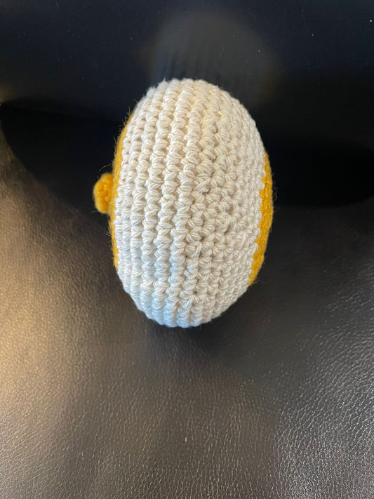 Handmade Crochet Breast Model –– Cream & Golden Yellow (Breastfeeding Teaching Tool)