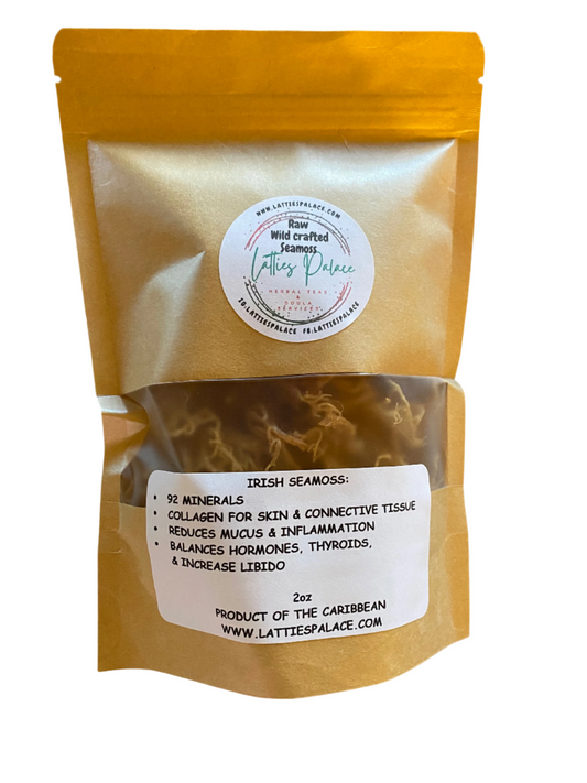 Irish Sea Moss-Raw Wildcrafted Caribbean Sea Moss – 100% Natural & Sun-Dried