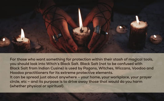 Black Salt for Wiccan Protection Rituals and Spells Spiritual Healing