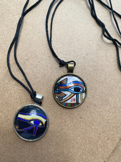 Ancient Egyptian Eye of Horus Pendant with String - LattiesPalace