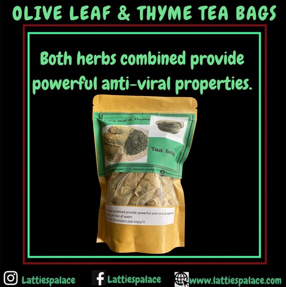 Olive leaf & Thyme Tea bags-antiviral blend -organic