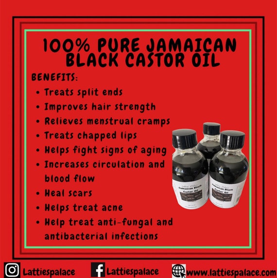 100% Raw Unrefined Black Jamaican Castor Oil