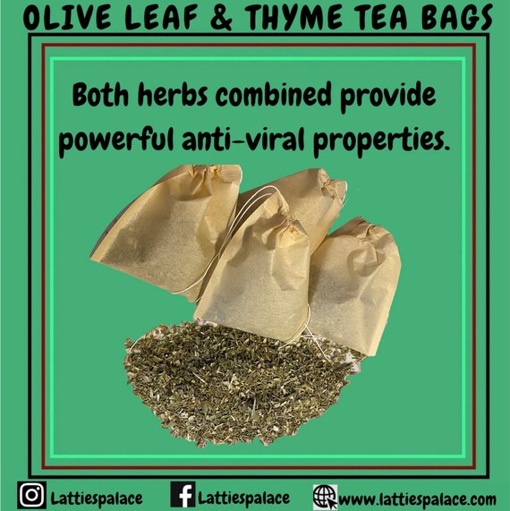 Olive leaf & Thyme Tea bags-antiviral blend -organic