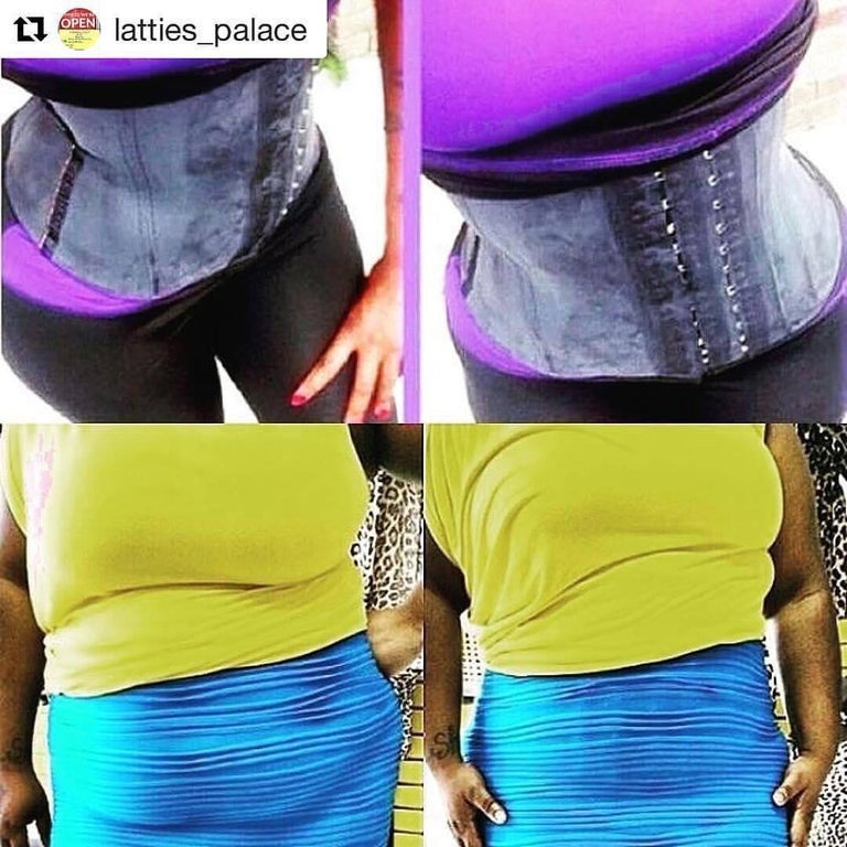 Classic Latex Waist Trainer 2hooks long fit - Stretchmarksbegone