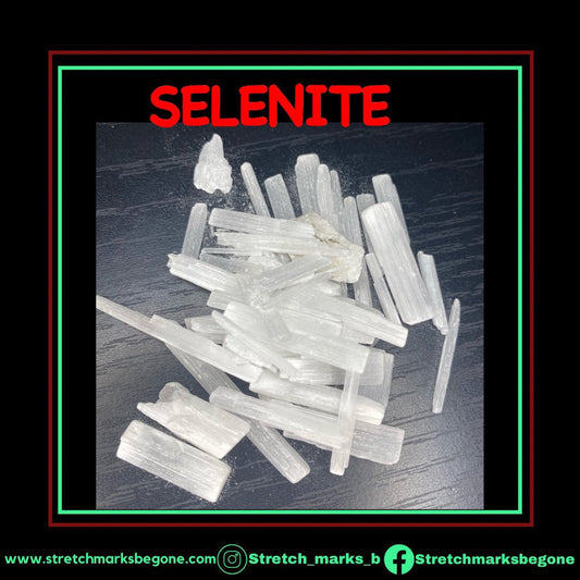SELENITE Raw Gemstones - Stretchmarksbegone