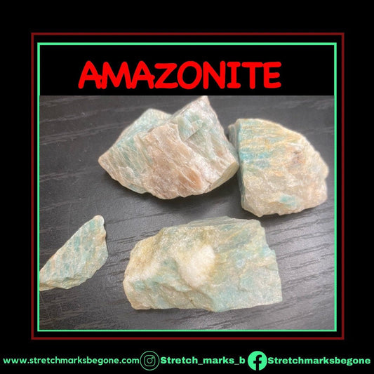 AMAZONITE Raw Gemstones - Stretchmarksbegone
