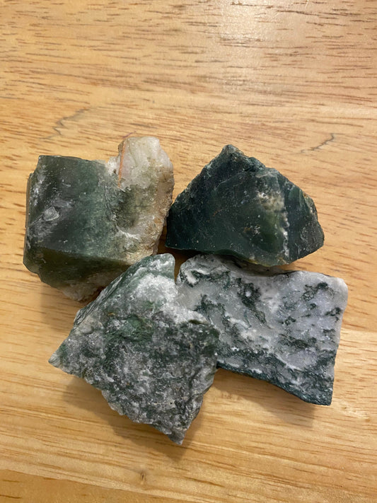 AGATE(Moss) Raw Gemstones - Stretchmarksbegone