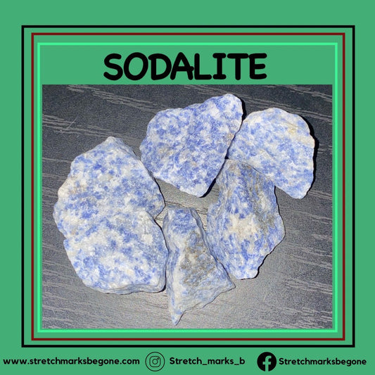 SODALITE Raw Gemstones - Stretchmarksbegone