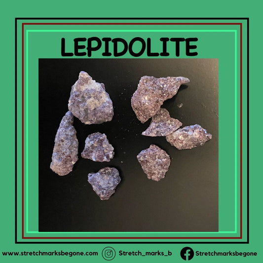 LEPIDOLITE Raw Gemstones - Stretchmarksbegone