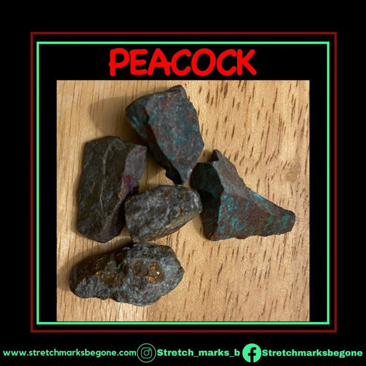 PEACOCK ORE Raw Gemstones - Stretchmarksbegone