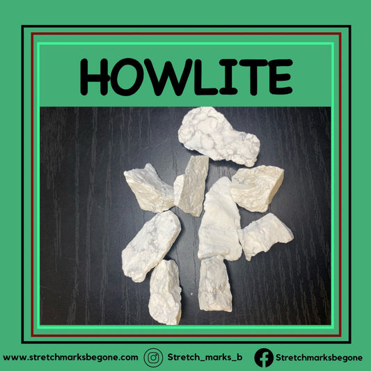 Howlite Raw Gemstones - Stretchmarksbegone