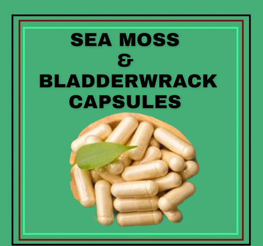 Wildcrafted Sea moss & Bladderwrack Capsules - LattiesPalace