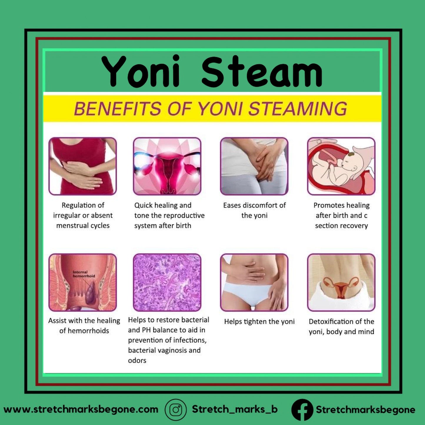 Yoni (Vaginal) Steaming (Mobile) - Stretchmarksbegone