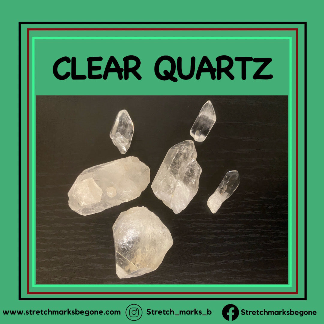 Clear Quartz Raw Gemstones - Stretchmarksbegone