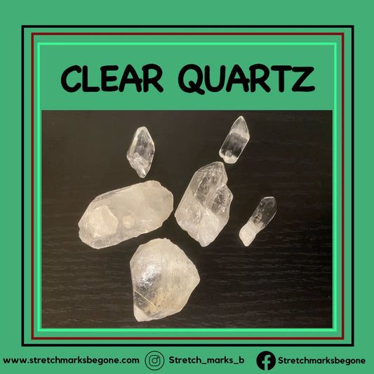 Clear Quartz Raw Gemstones - Stretchmarksbegone