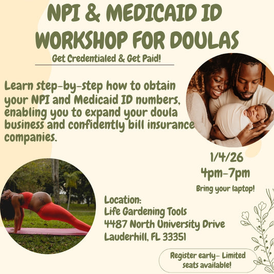 NPI and Medicaid ID Workshop for Doulas