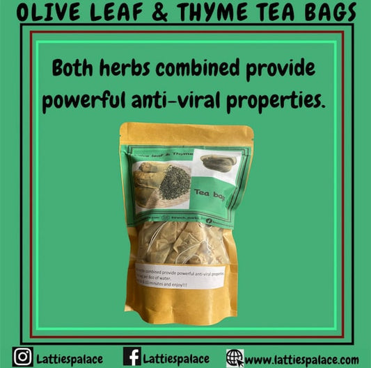 Olive leaf & Thyme Tea bags-antiviral blend -organic